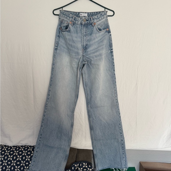 Zara Full Length Wide Leg Jeans - Picture 8 of 10